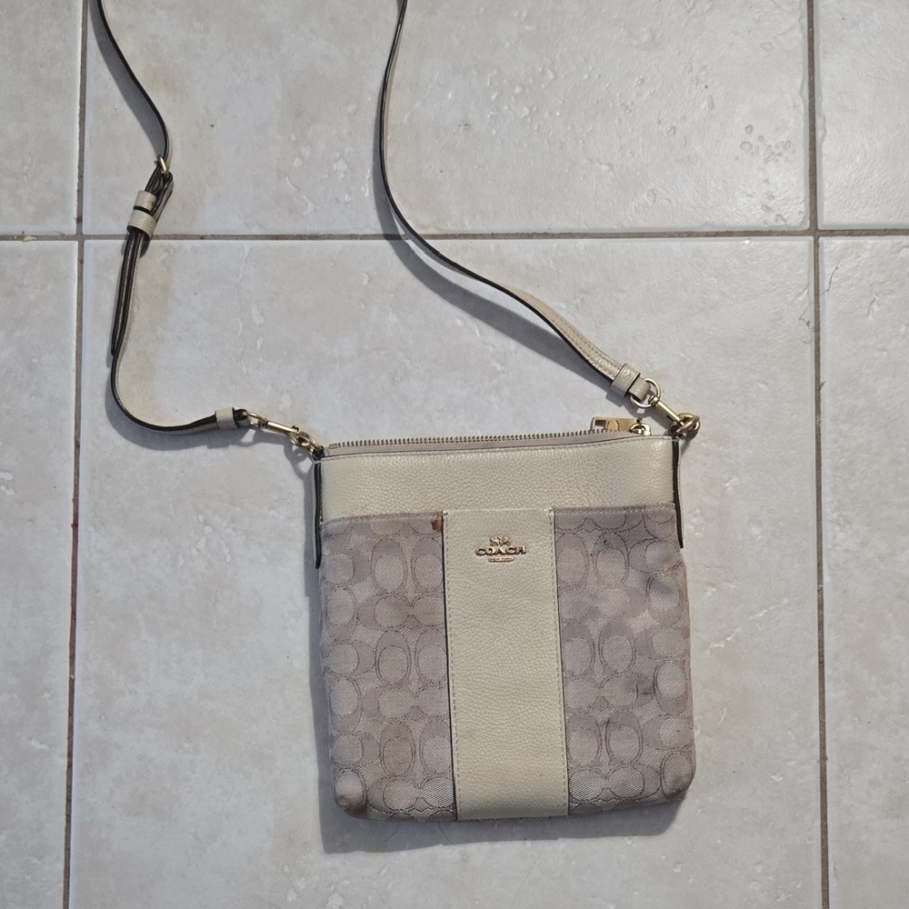 Coach Beige Crossbody Bag